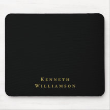 Pulseira Preta Dourada com Nome Minimalista Elegan