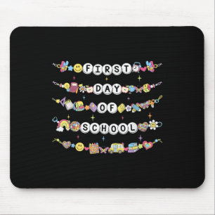 Mousepad Pulseiras de Amizade do Primeiro Dia de Aula Chá