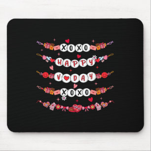 Mousepad Pulseiras de Amizade Feliz Dia dos Namorados Xoxo