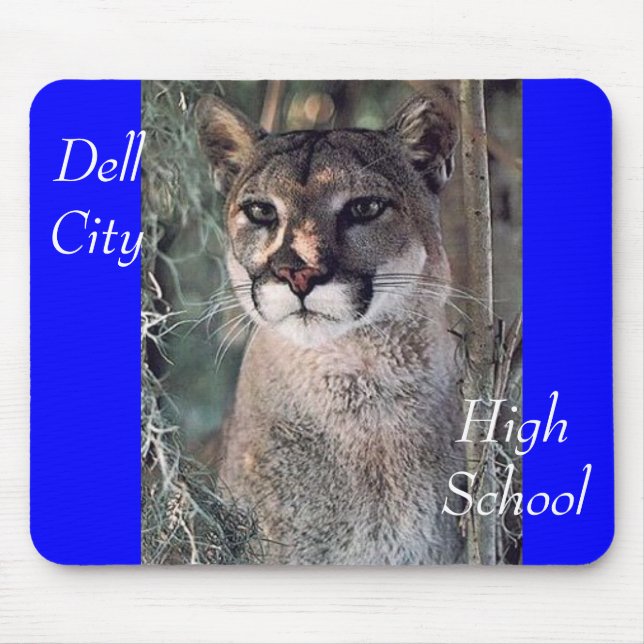 Mousepad puma assentado, cidade de Dell, segundo grau (Frente)