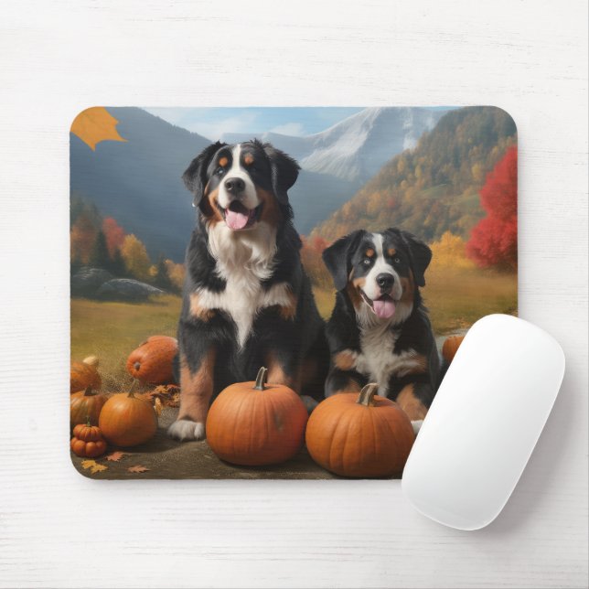Mousepad Pumpkin da Grande Montanha Suíça no outono (Com mouse)