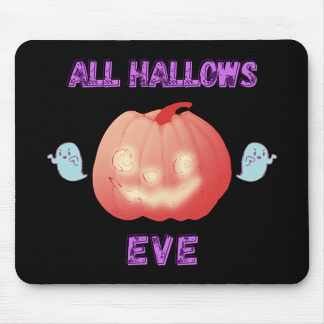Mousepad Pumpkin e Fantasmas do Halloween (Frente)