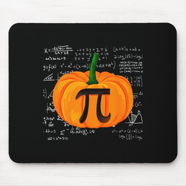 Mousepad Pumpkin E Math Funny Halloween Thanksgiving Day  (Frente)