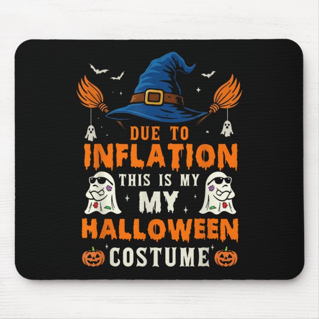 Mousepad Pumpkin Halloween Costume Men Women Funny Hallowee (Frente)