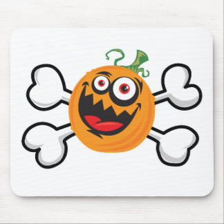 Mousepad Pumpkin Louco Crânio e Crossbones