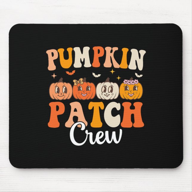 Mousepad Pumpkin Patch Crew Correspondente à Família Groovy (Frente)