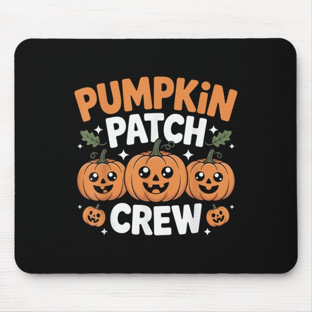 Mousepad Pumpkin Patch Crew Matching Family Fall Autumn  (Frente)