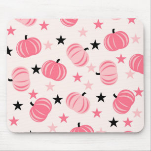 Mousepad Pumpkin Rosa Com Estrelas