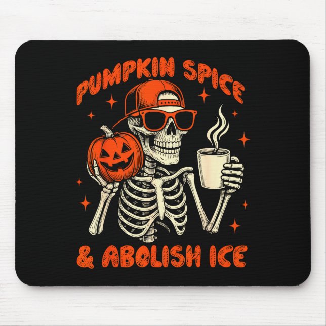 Mousepad Pumpkin Sce Abolish Ice Anti Trump Resist Tee  (Frente)