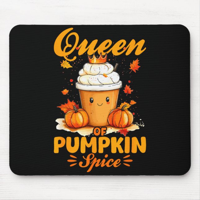 Mousepad Pumpkin Sce Latte Fall Season Queen Of Pumpkin Sce (Frente)
