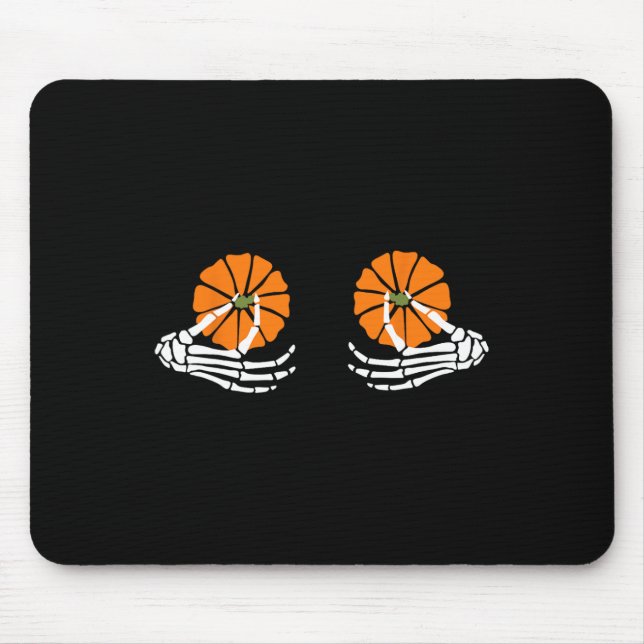 Mousepad Pumpkin Skeleton Halloween (Frente)