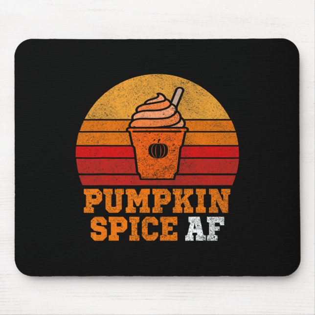 Mousepad Pumpkin Spice Af Divertimento Men Marido Roupa Hal (Frente)