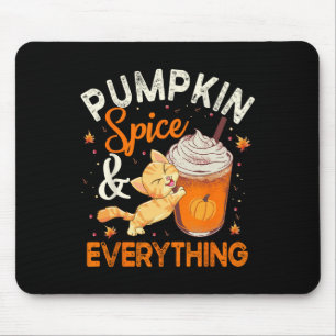 Mousepad Pumpkin Spice All Cat Lover Fa Autumn Fa