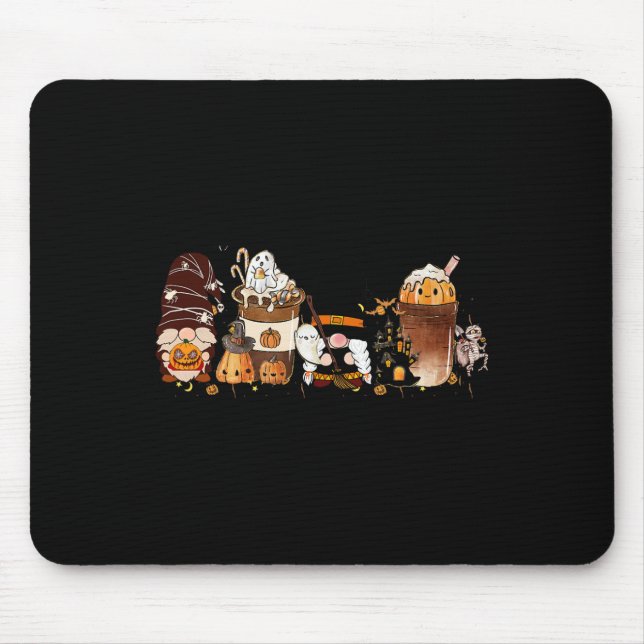 Mousepad Pumpkin Spice Cute Latte Fritado Café outono H (Frente)