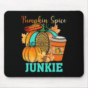 Mousepad Pumpkin Spice Junkie Pumpkin Spice Latt Leopardo P