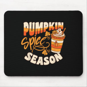 Mousepad Pumpkin Spice Season Latino Café Queda Autumn Funn