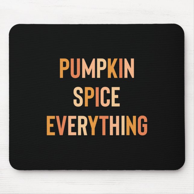Mousepad Pumpkin Spice Tudo Bonito Cai No Arco-Íris (Frente)