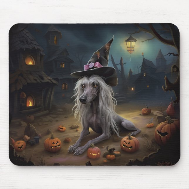Mousepad Pumpkins Chinês Assustado no Halloween (Frente)