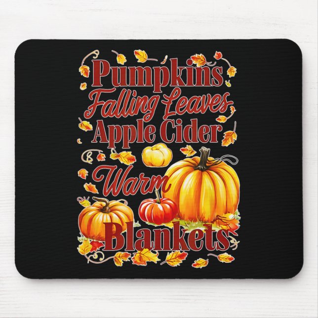Mousepad Pumpkins Pumpkins Matilhas De Calor De Mama De Maç (Frente)