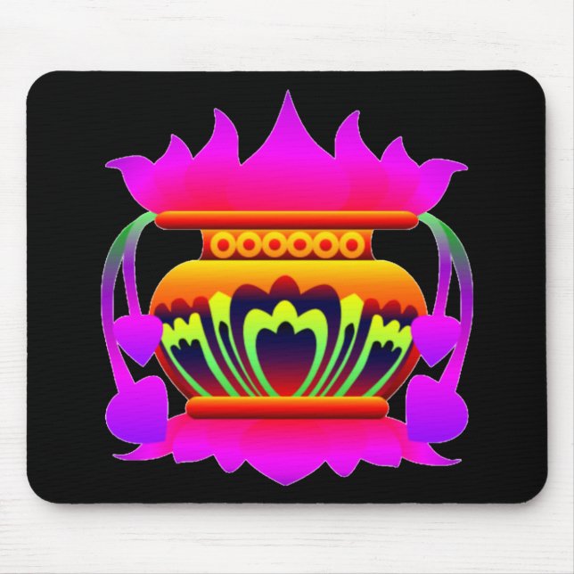 Mousepad Pun kalasa Sri Lanka pote tradicional da prosperid (Frente)