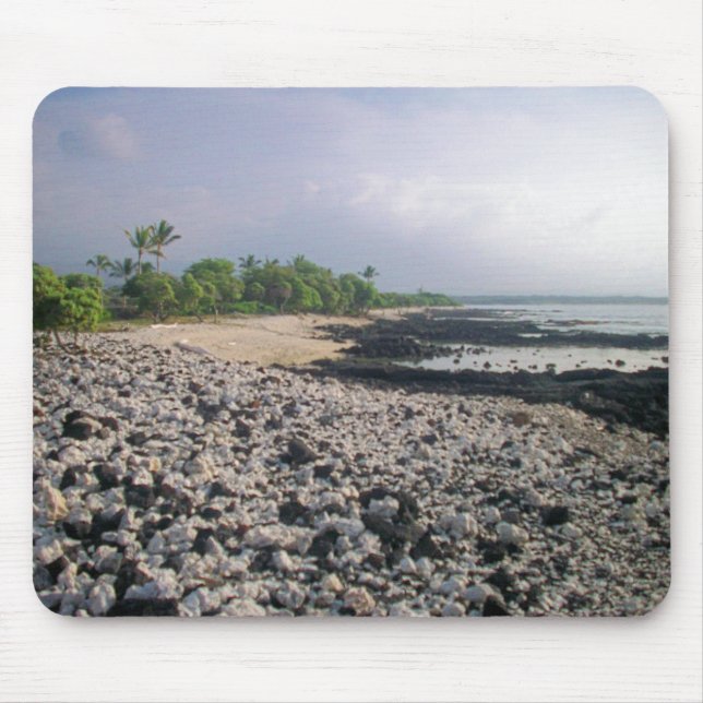 Mousepad Punalu "Sand Beach Hawaii Big Island" (Frente)