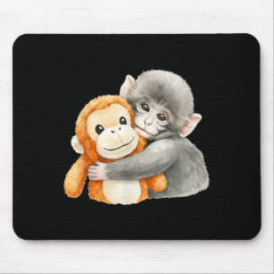 Mousepad Punchkung o macaco segurando meme de amigo de pelú