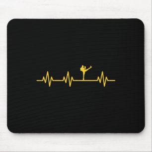 Mousepad Punho Boxer Kickboxing Linha Da Vida Batida Do Cor