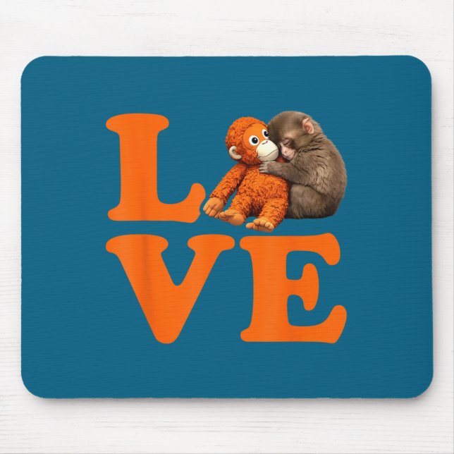 Mousepad Punho de macaco fofo  (Frente)