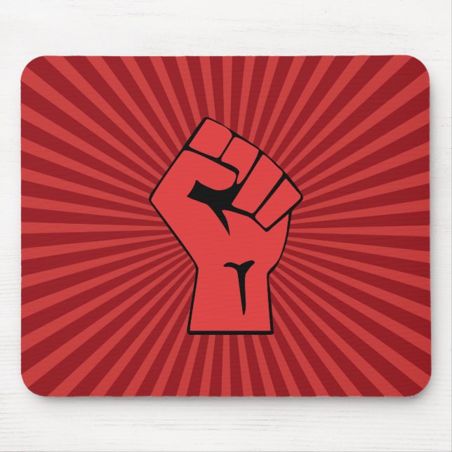 Mousepad Punho Revolucionário Vermelho (Frente)
