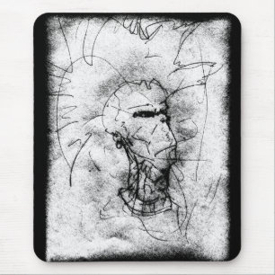 Mousepad Punk Rocker com Mohawk