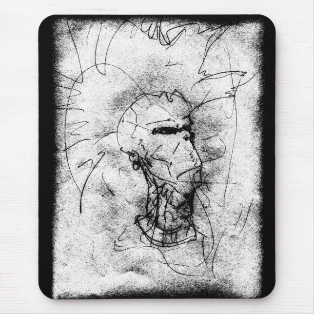 Mousepad Punk Rocker com Mohawk (Frente)
