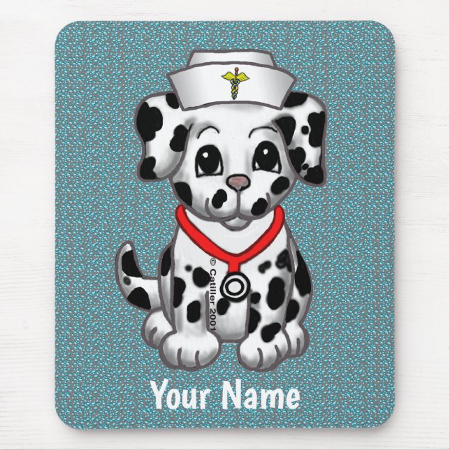 Mousepad Puppy Dog - Pad personalizado do rato de enfermeir (Frente)