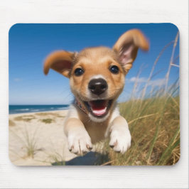 Mousepad Puppy Dog Photo de Praia