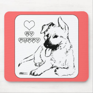 Mousepad Puppy Love