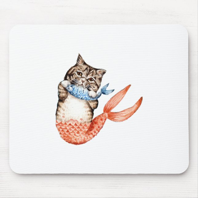 Mousepad Purmaid Cat Mermaid (Frente)