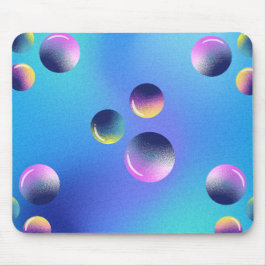 Mousepad Purple Blue Holographic Futuristic Gaming 