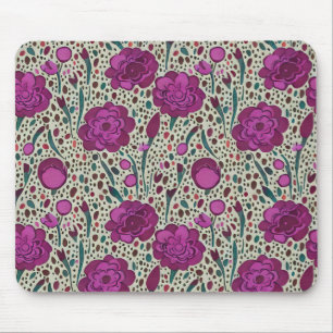 Mousepad Purple Floral