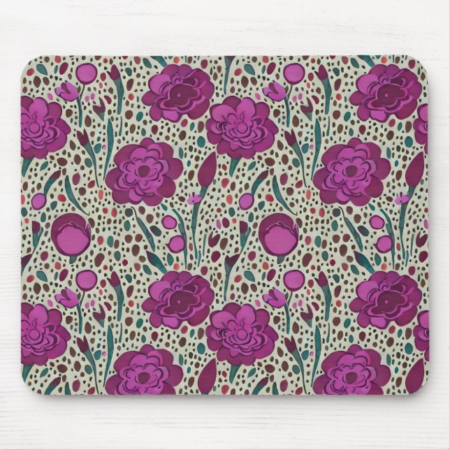 Mousepad Purple Floral (Frente)