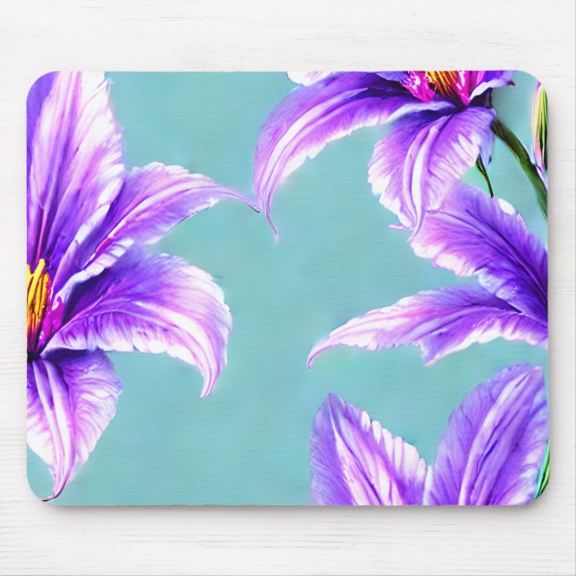 Mousepad Purple Lilly do padrão do Vale (Frente)
