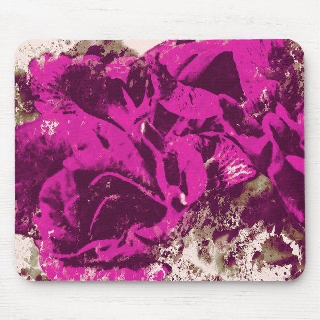 Mousepad Purple Rosa Watercolor (Frente)