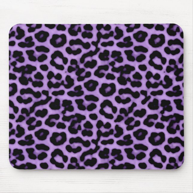 Mousepad Púrpura das manchas-leopardo Impressão padrão (Frente)