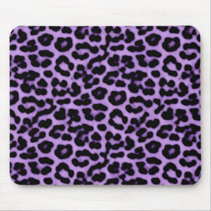 Mousepad Púrpura de Impressão das manchas-leopardo