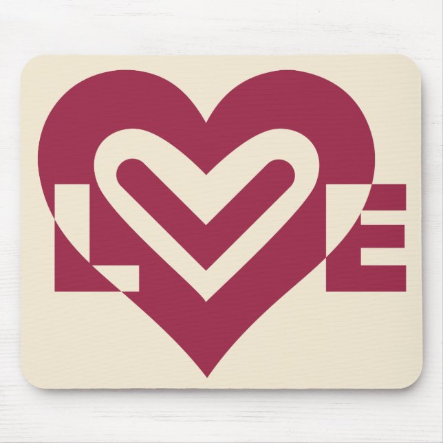 Mousepad Púrpura de vinho de dois tons (Frente)