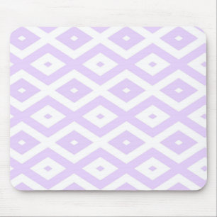 Mousepad Púrpura e padrão de diamante branco