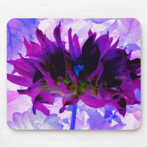 Mousepad Púrpura e preto Cactus Dahlia
