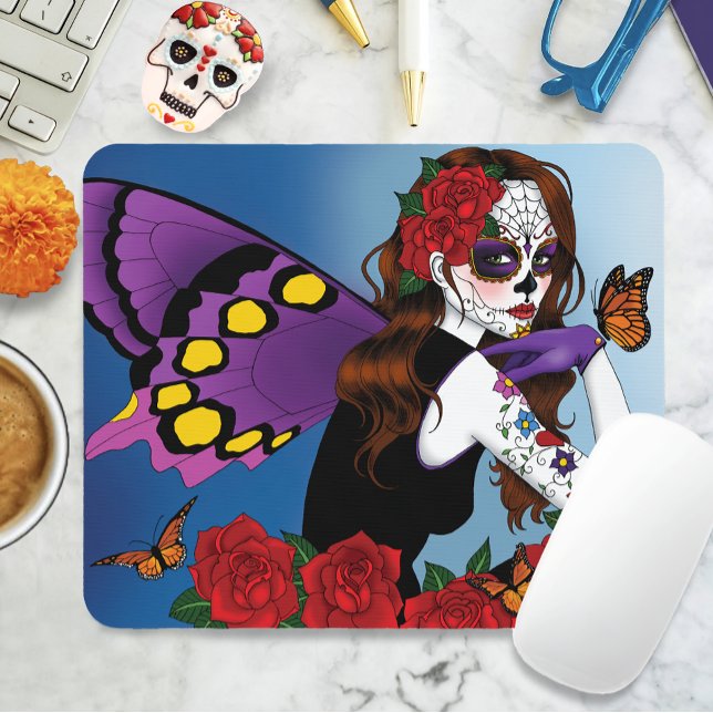 Mousepad Púrpura Fada De Crânio (Criador carregado)