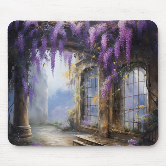 Mousepad Púrpura Flores (Frente)