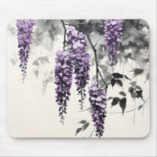 Mousepad Púrpura Fowers Natureza Tinta