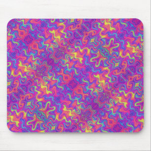 Mousepad Púrpura, Fúcsia, Prato Laranja e Amarelo