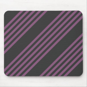 Mousepad Púrpura Mauve e carvão de cinco faixas